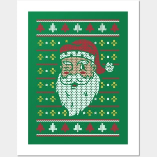 Christmas Sweater Santa Posters and Art